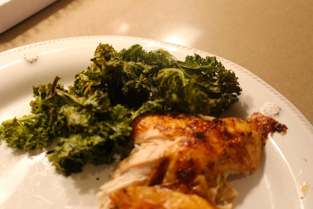Crispy Baked Kale // Paleo Recipes #thehisforblog