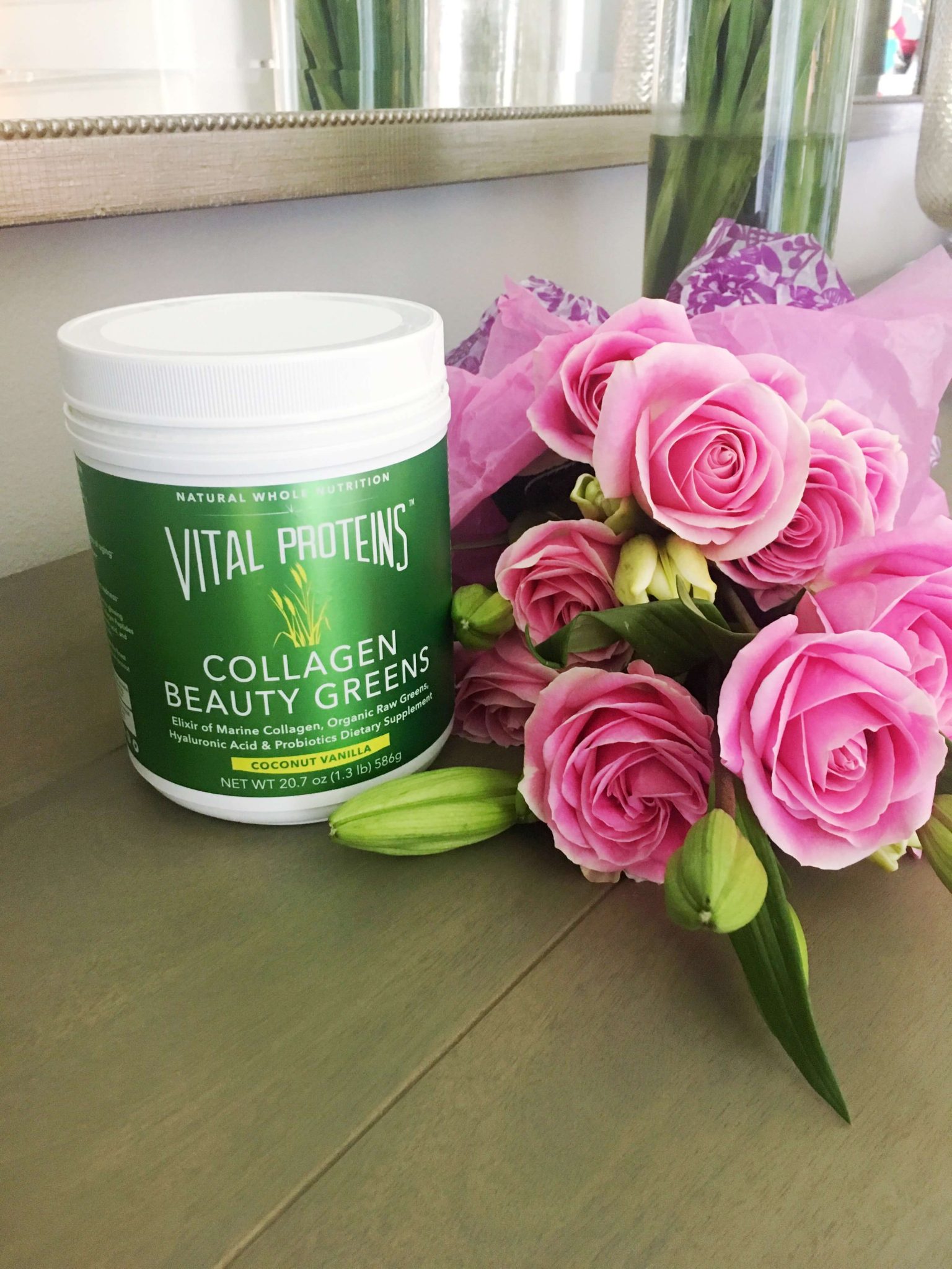 10 Day Beauty Greens Challenge // Why you need Collagen // Vital Proteins // www.https://www.thehisfor.com